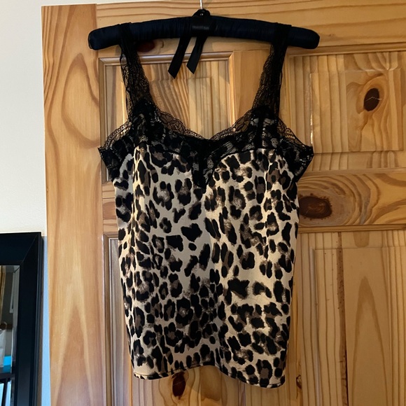 NWT Tanzania Leopard Lace Contrast Tank - Picture 3 of 7
